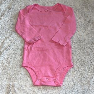 (3 for $10) carters pink long sleeve bodysuit